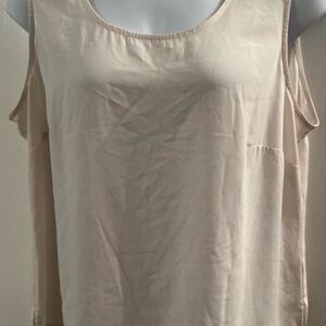 Elementz Beige Sleeveless Tank Top
